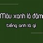 Xanh Dương Trong Tiếng Anh Là Gì